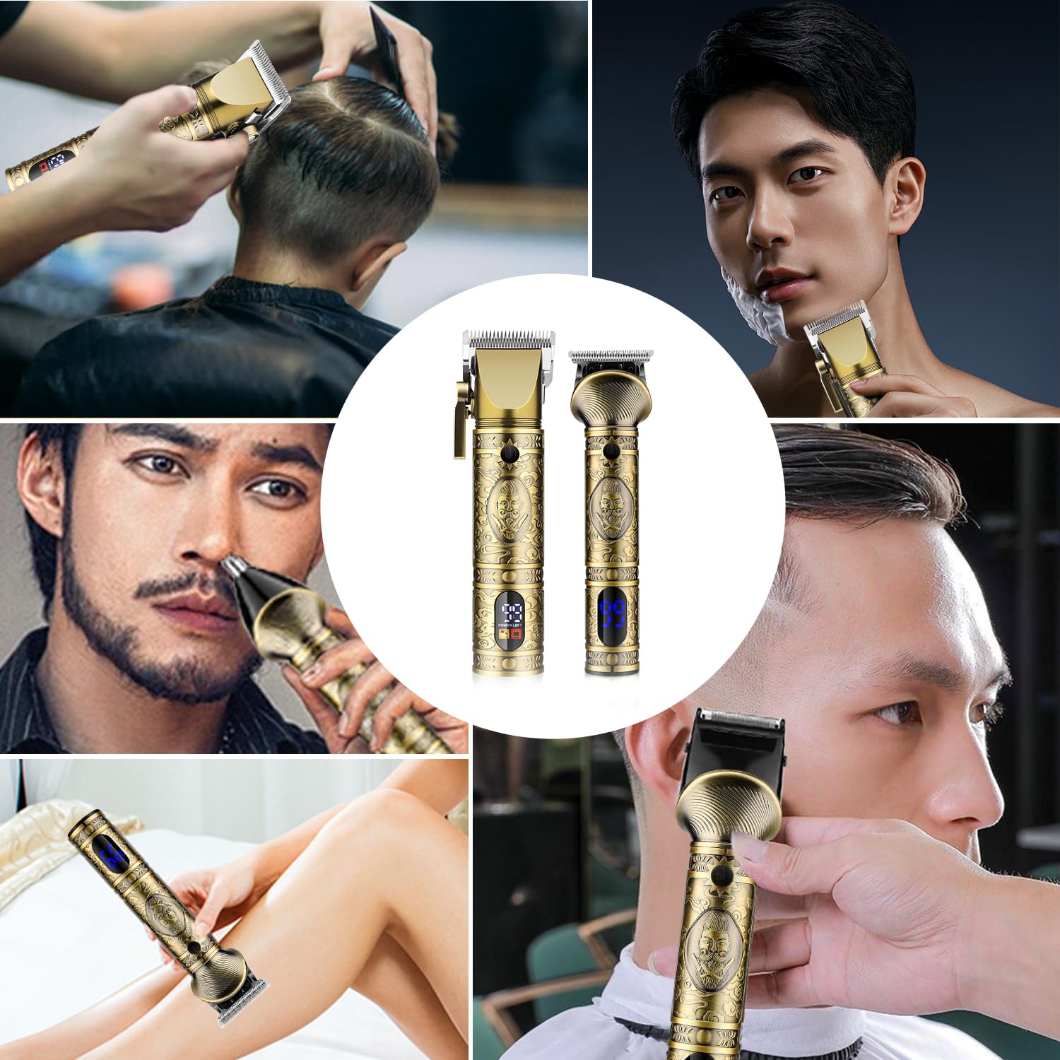 Amazon.co.jp: GSKYメンズヘアカッター バリカンセット 往復式